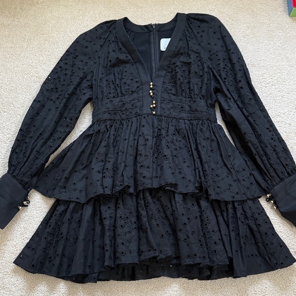 ACLER “Amelia” eyelet linen blend mini dress - Picture 2 of 10